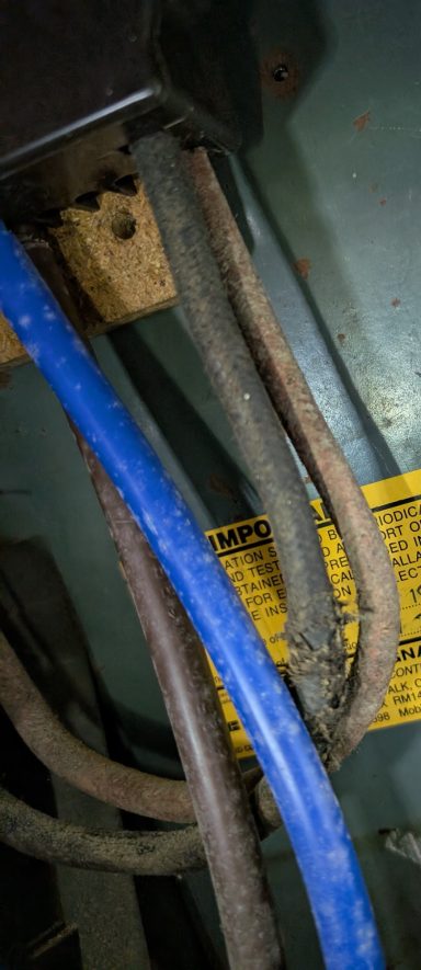 80 year old meter cables 80 year old meter cables