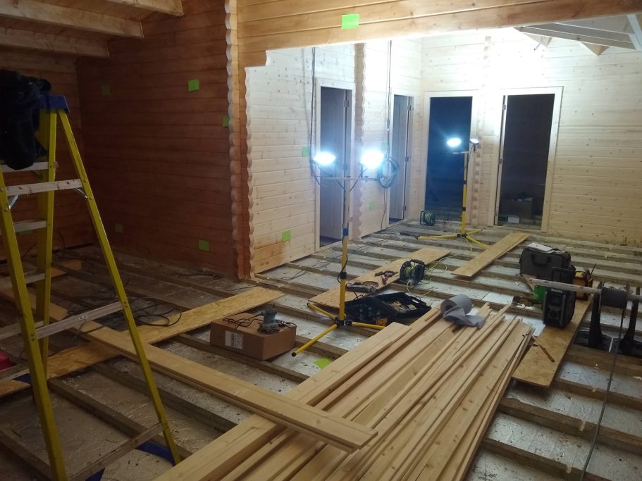 Early days wiring a log cabin home